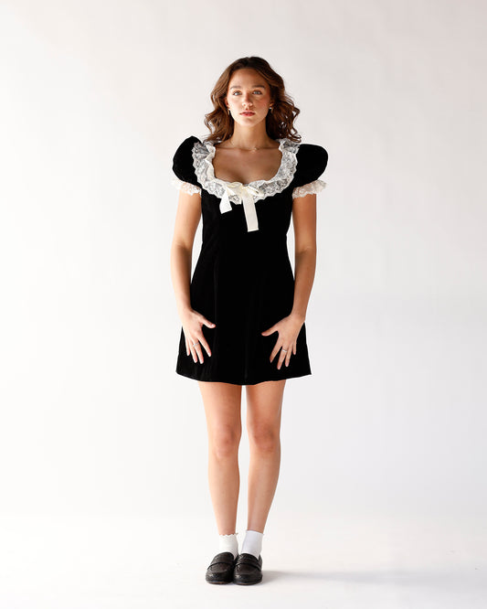 velvet dress dress for the holidays lace dress cocktail party dress holiday office party dress