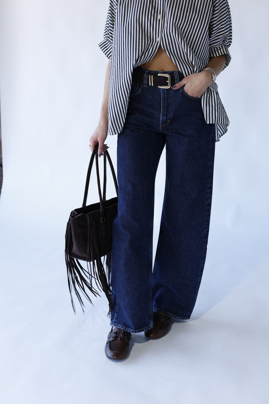 Agolde pendulum dark wash jeans