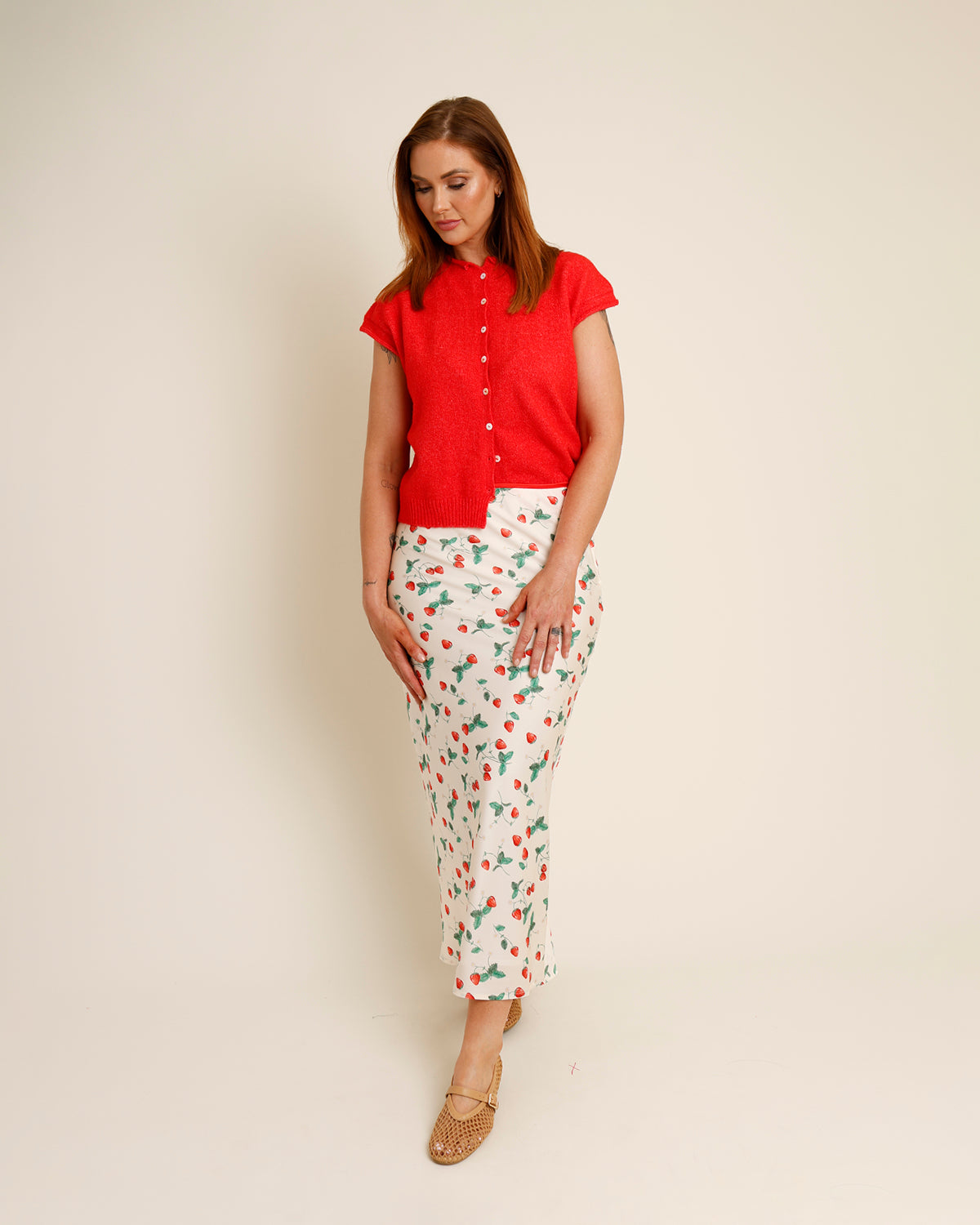 FRESA MIDI SLIP SKIRT