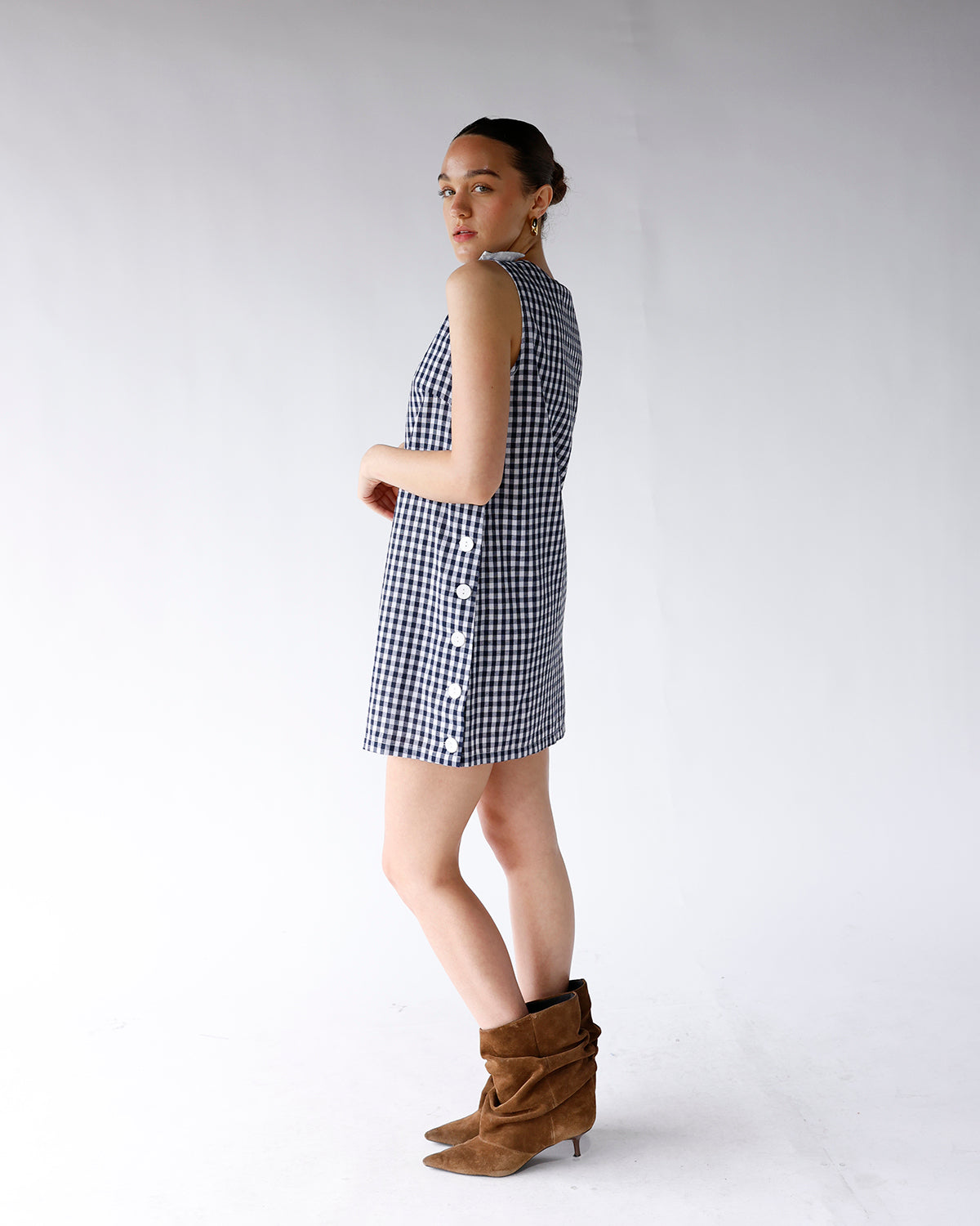 COUNTRYSIDE GINGHAM MINI DRESS