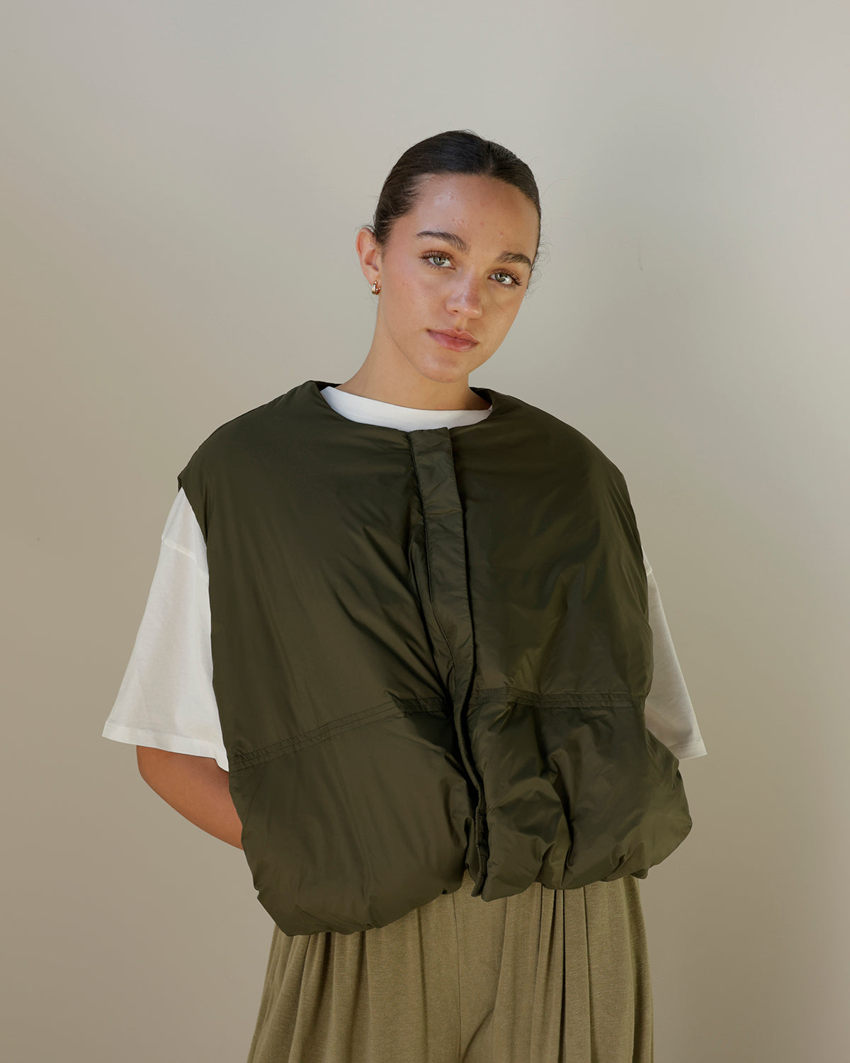 PISTOLA PUFFER VEST X OLIVE