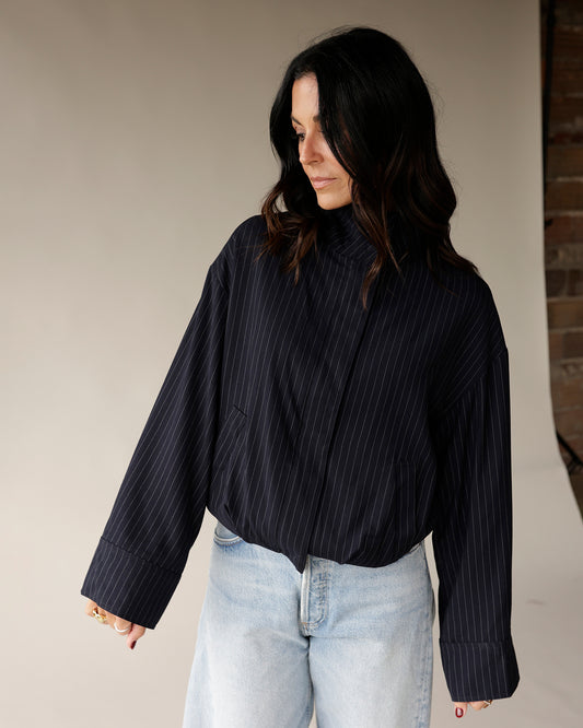 NIA GEORGIANA PINSTRIPE JACKET