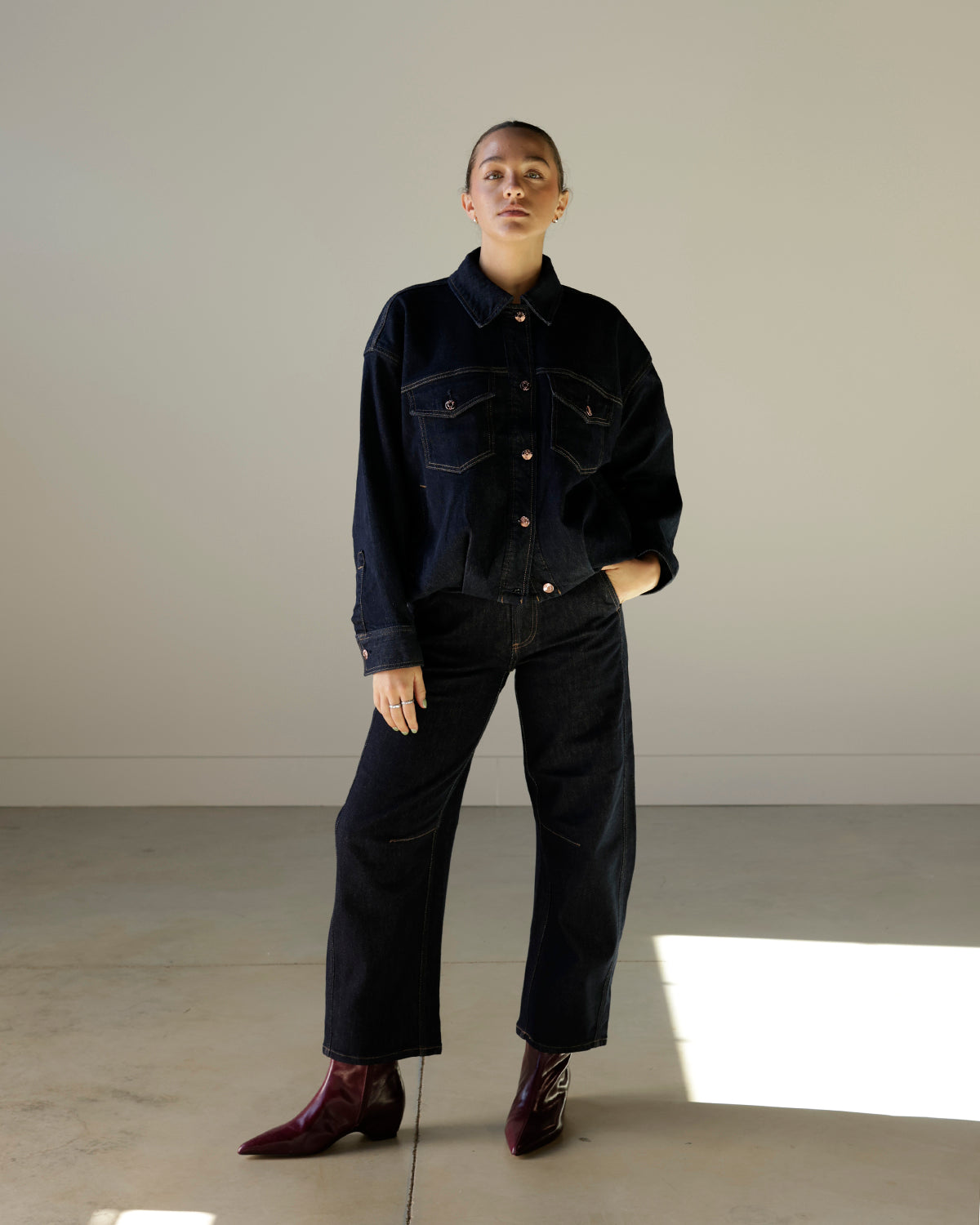 PISTOLA BOLD DARK DENIM JEANS