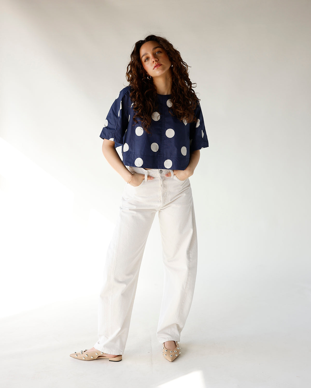 THE DOTTED TOP X NAVY