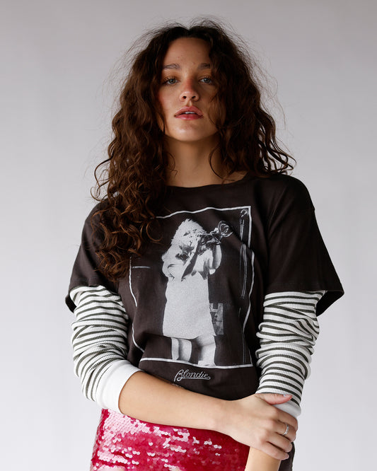 Blondie Tshirt Blondie long sleeve t-shirt trendy graphics concert outfit fun fall style