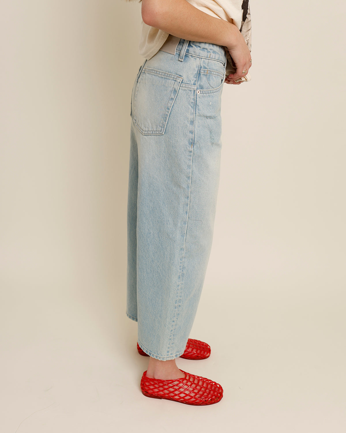 FREE PEOPLE DEEP TRANCE DROPPED BOYFRIEND JEANS IN BLEACHED OUT