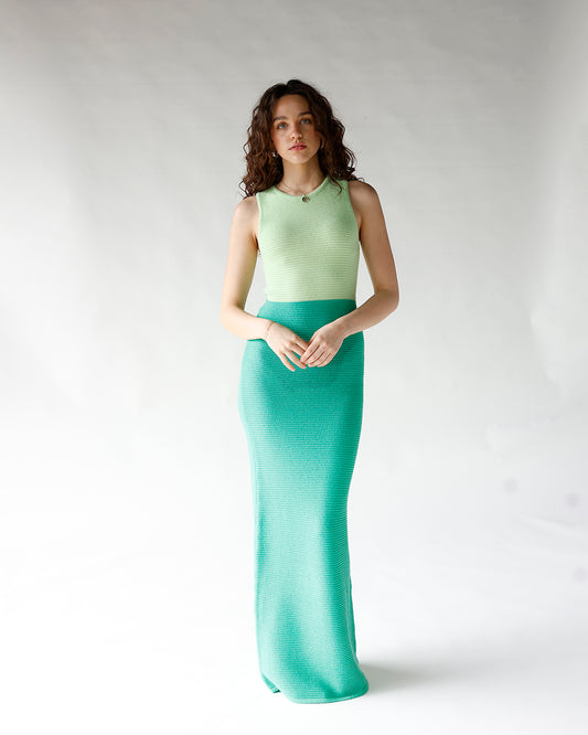 green sleeveless color block maxi dress ribbed knit bodycon maxi dress