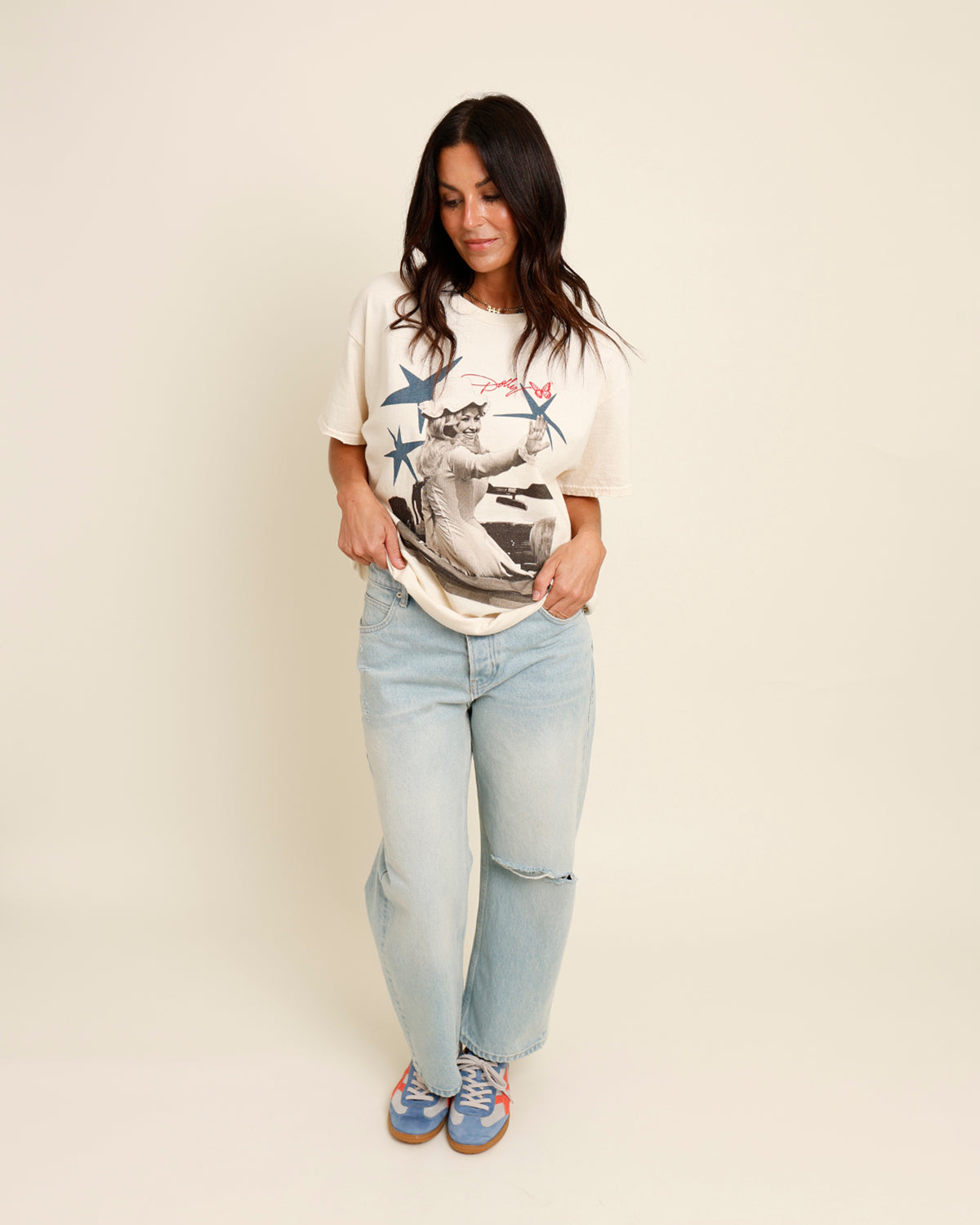 FREE PEOPLE DEEP TRANCE DROPPED BOYFRIEND JEANS IN BLEACHED OUT