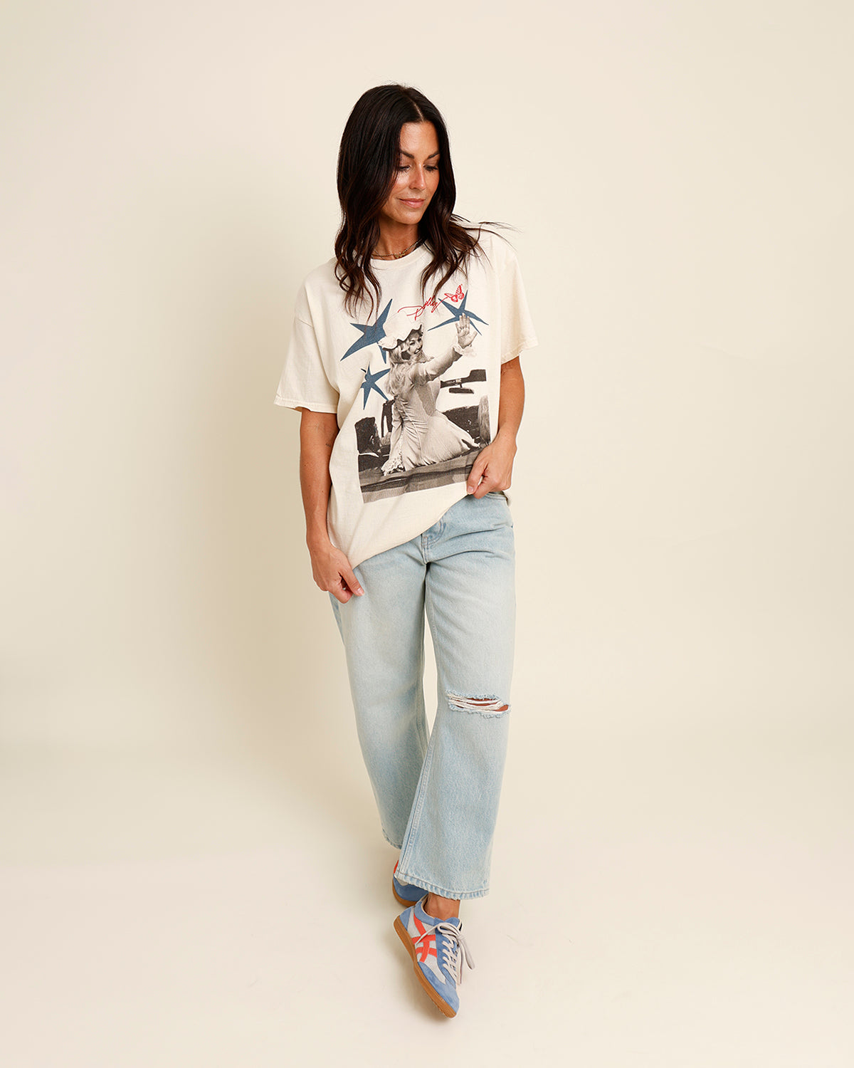 FREE PEOPLE DEEP TRANCE DROPPED BOYFRIEND JEANS IN BLEACHED OUT