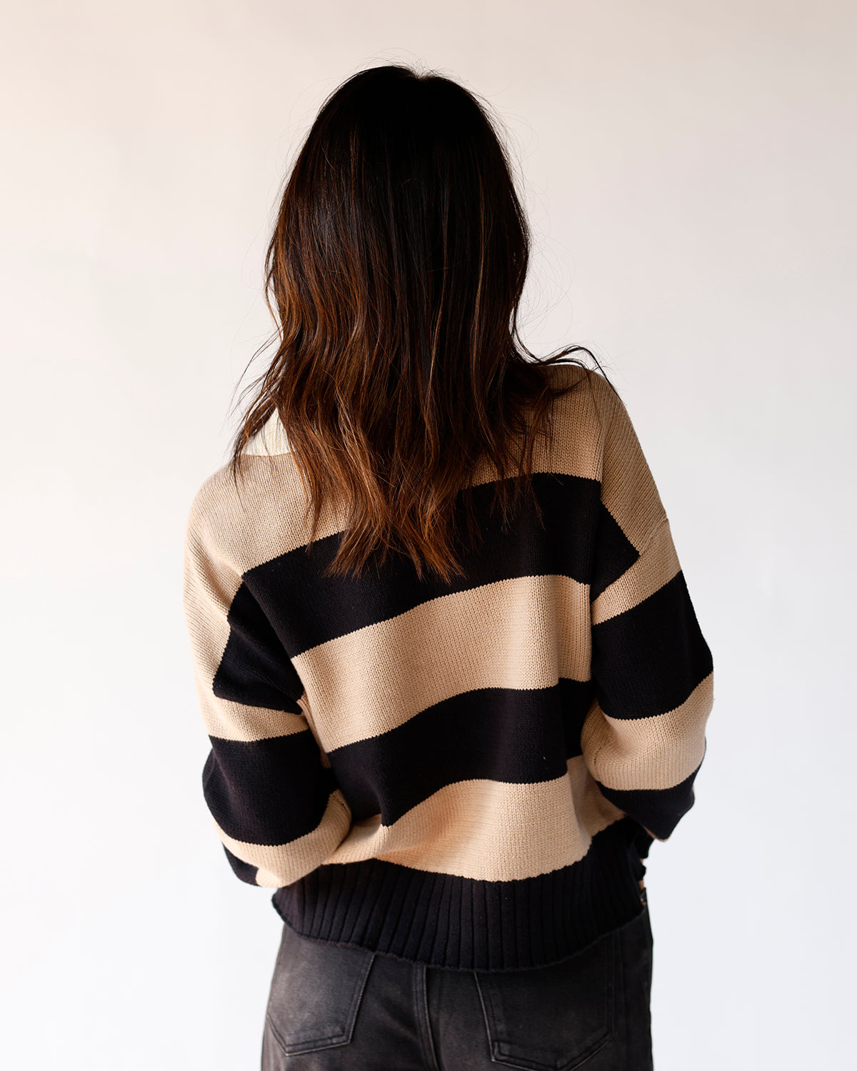 LATTE LOVE POLO SWEATER