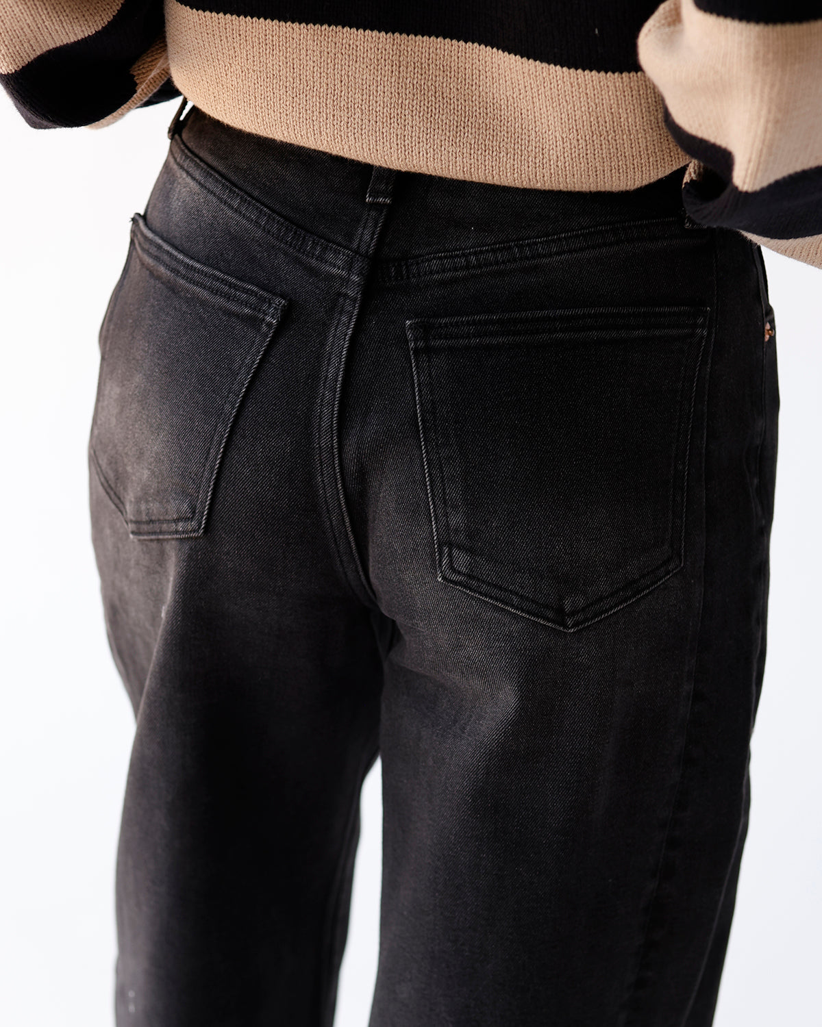 PISTOLA ELI HIGH RISE ARCHED LEG JEAN X DARK MIDNIGHT