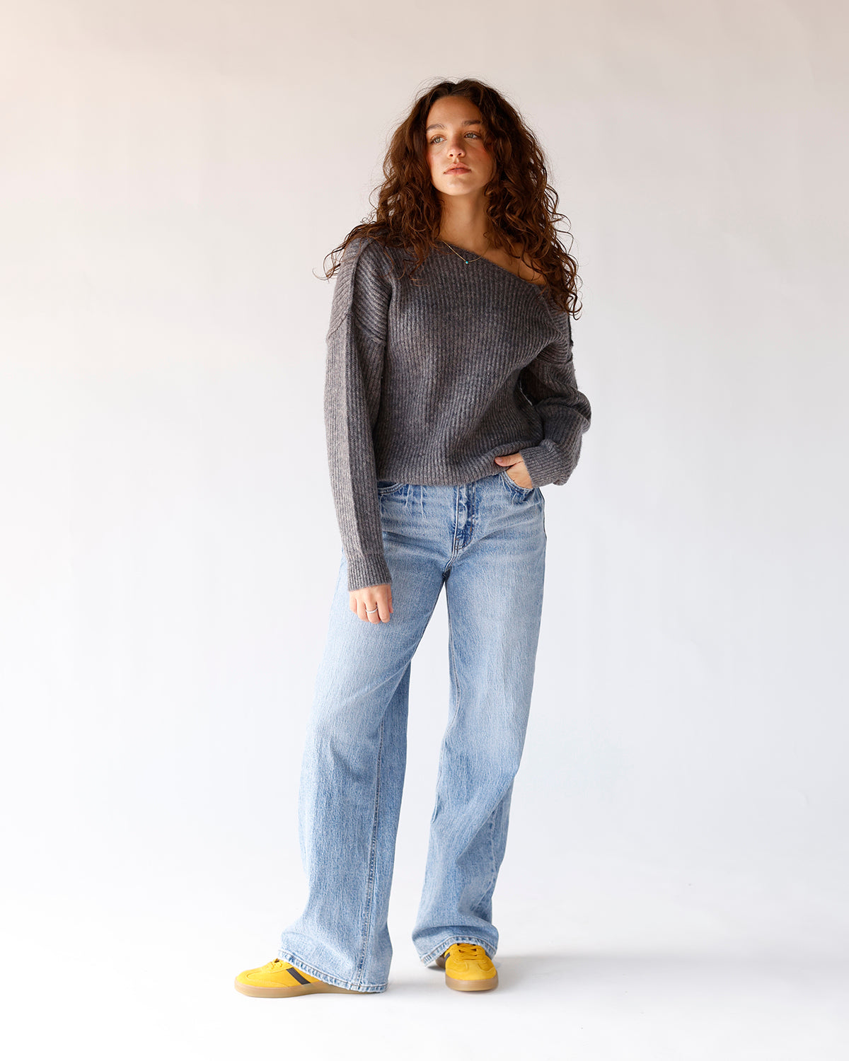 VERVET CLARE 90S SUPER HIGH RISE WIDE JEANS X LEAPING WATERS