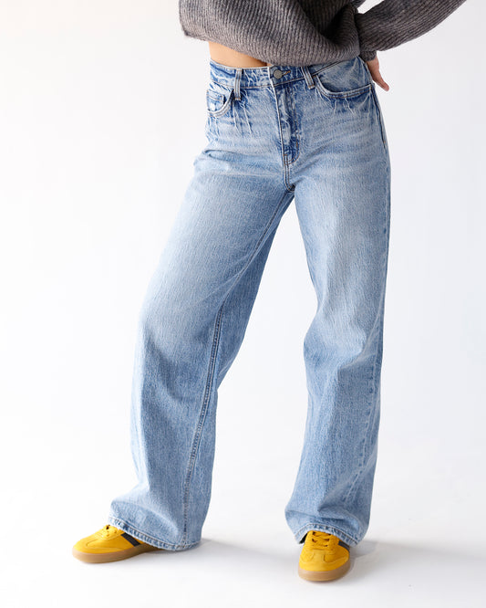 90's denim jeans fall pants comfy jeans loose fitting jean wide leg