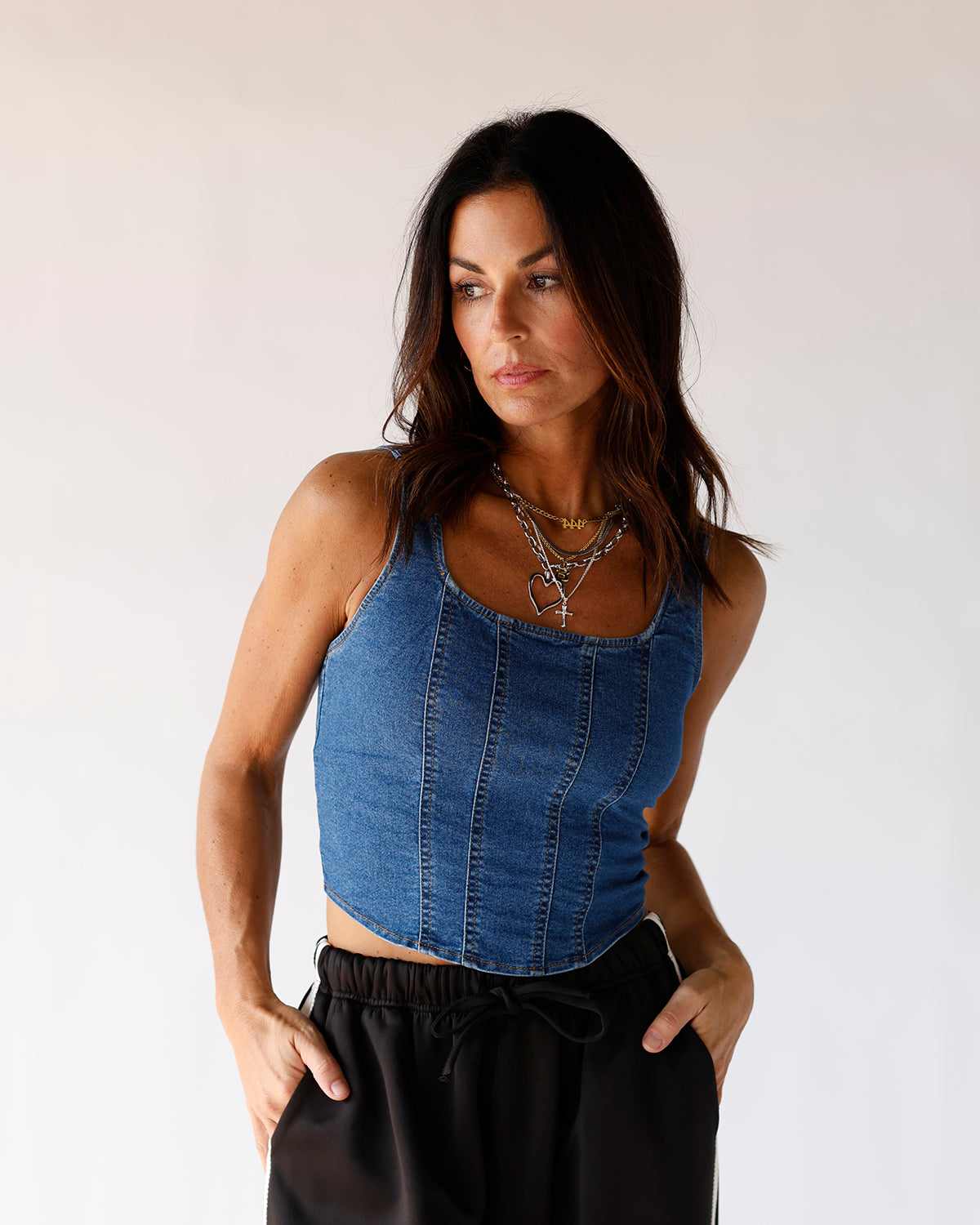 COUNTRY CRUSH DENIM TOP