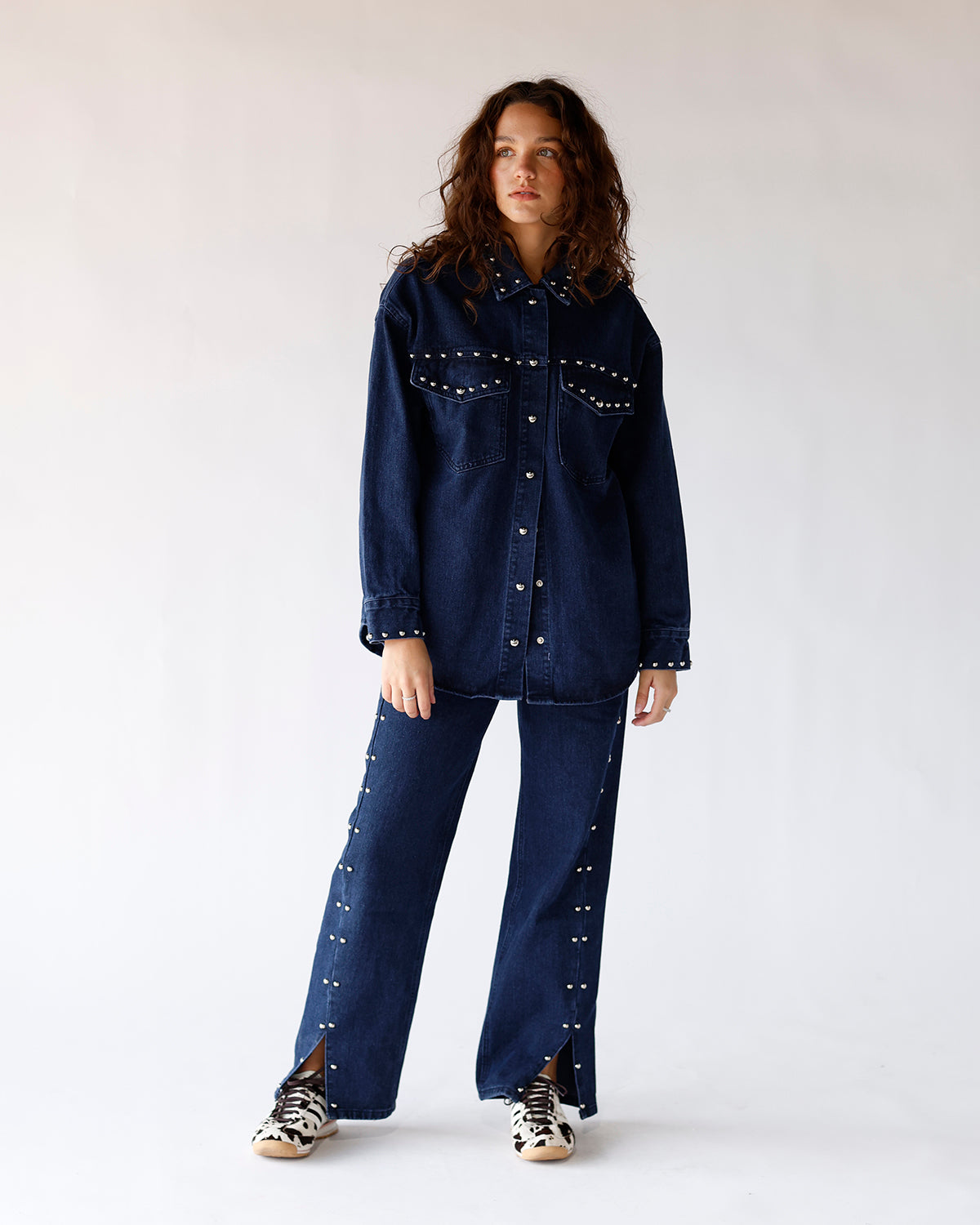 STUDDED + STUNNING DENIM JACKET