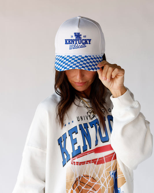 uk checkered racing flag kentucky hat