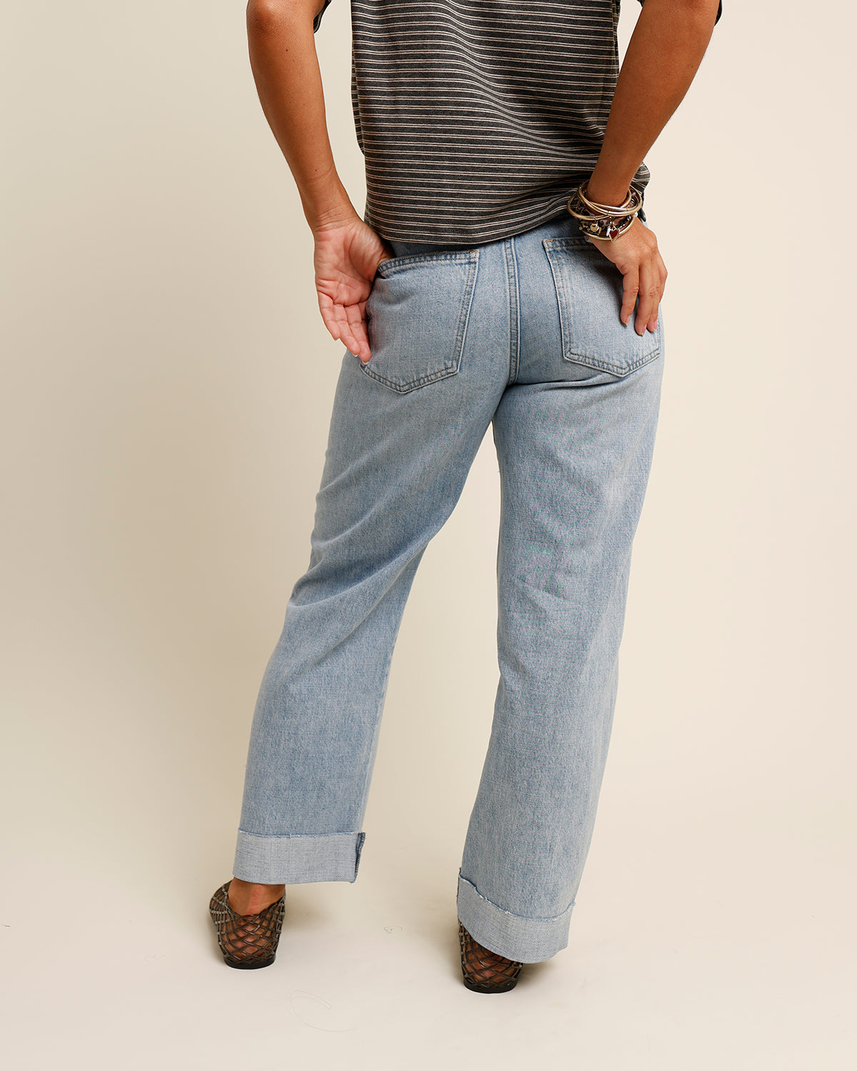 PISTOLA KACEY MID RISE CUFFED BOYFRIEND DENIM IN BERKELEY