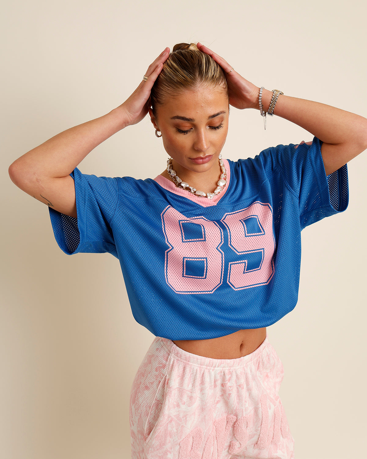 EIGHTY-FINE JERSEY X BLUE & PINK