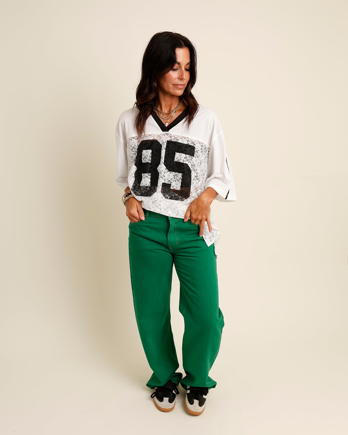 LIONESS TOP MODEL MOSS DENIM JEANS