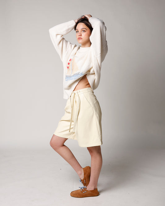 TANGUY BERMUDA SHORTS X PALE YELLOW