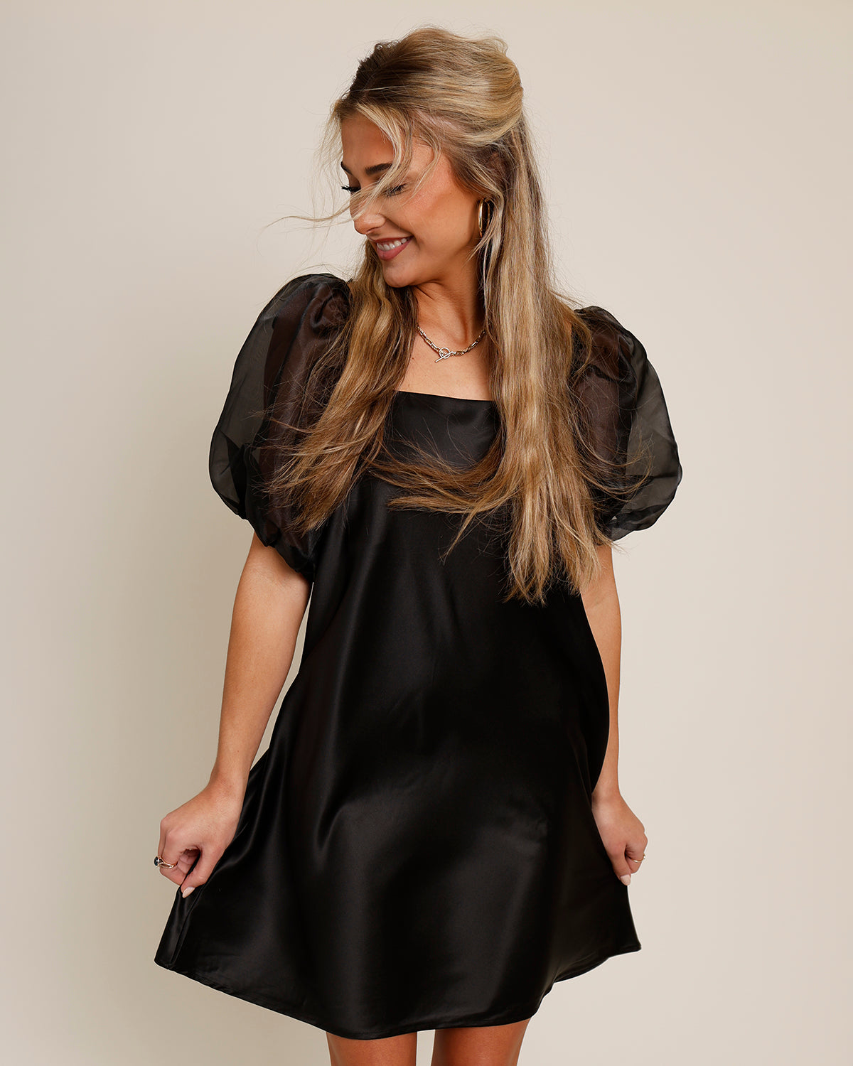THE HOLIDAY SATIN DRESS