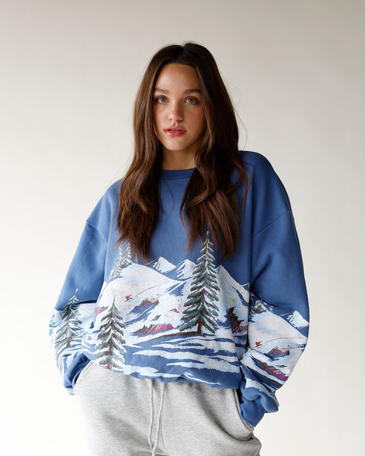 alpine sweatshirt mountain sweatshirt ski cozy sweatshirt crewneck trending sweatshirt ski sweatshirt