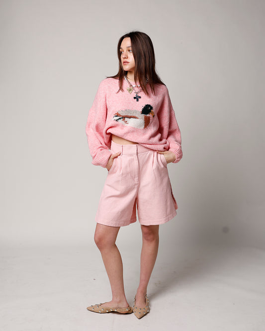 pink tailored wide leg shorts women's pink tailored trouser shorts