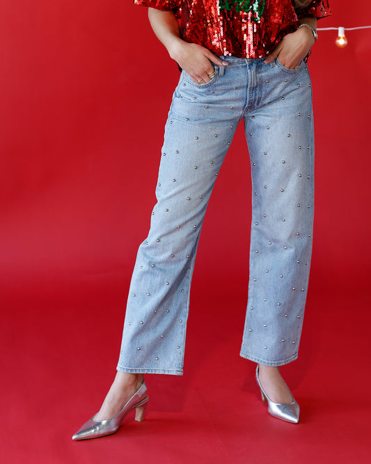 studded jeans holiday jeans denim stud holiday outfit ideas