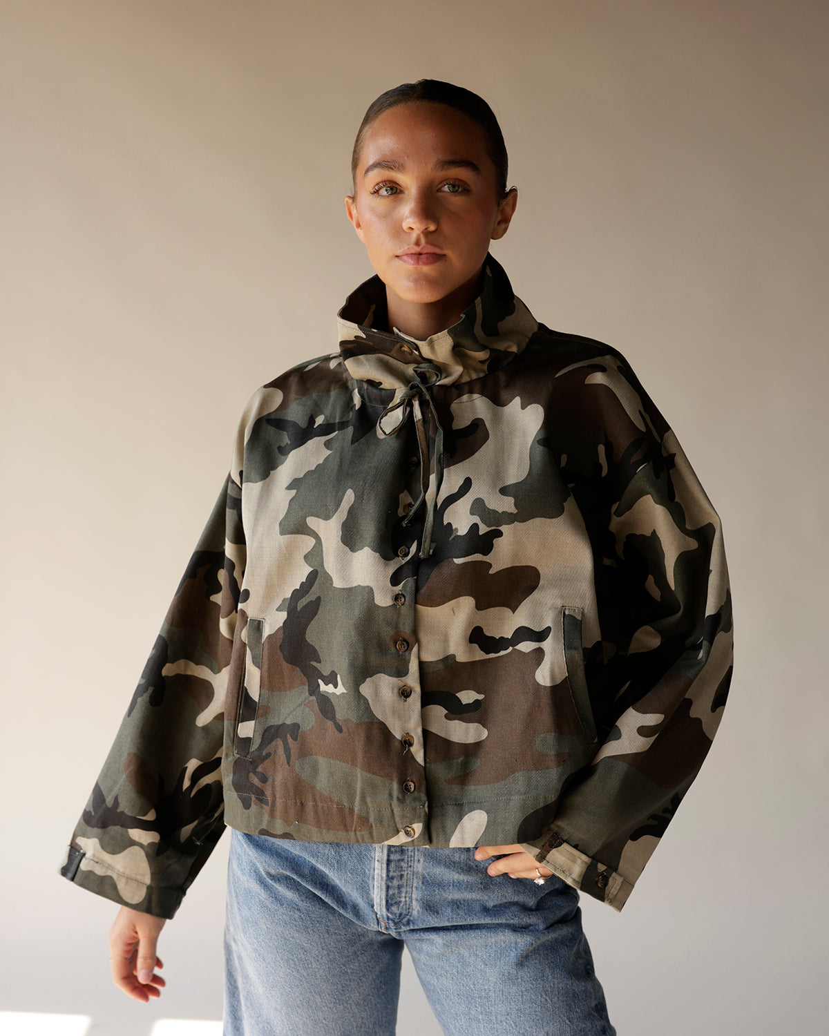 STEALTH MODE CAMO BOMBER JACKET