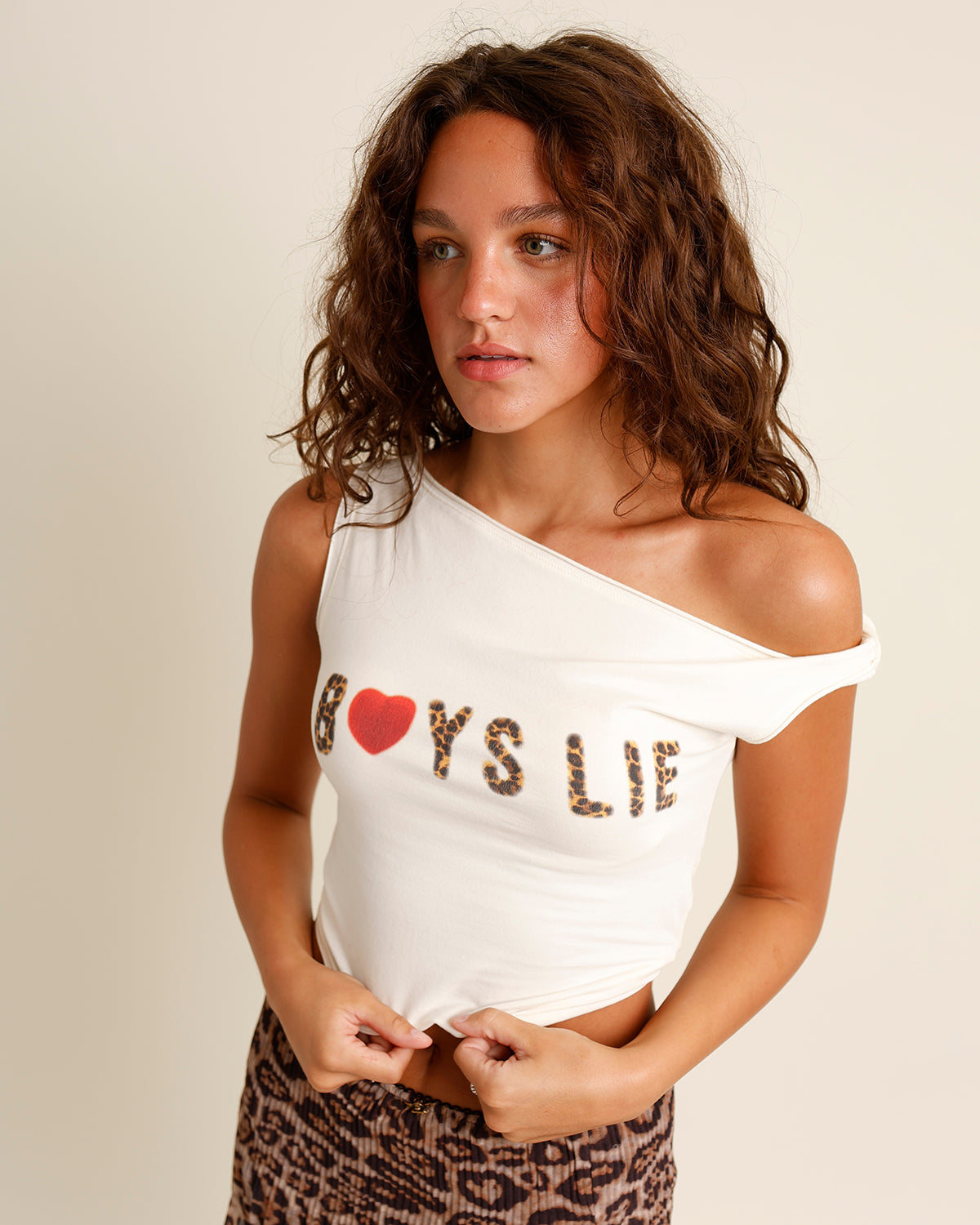 BOYS LIE CAITLYN CODED TWISTED TANK