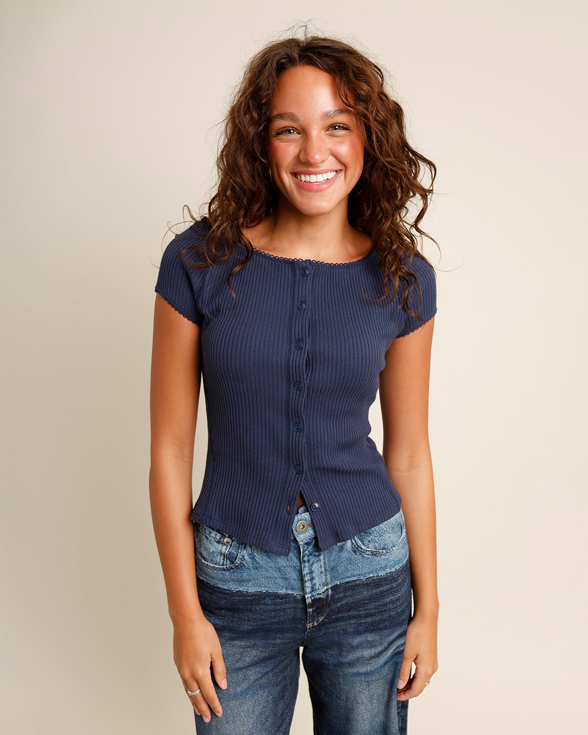 FREE PEOPLE MOST WANTED CARDI X NAVY