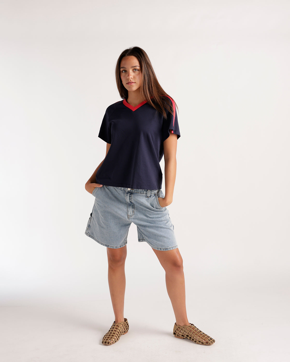 VARSITY VIBES TEE X NAVY