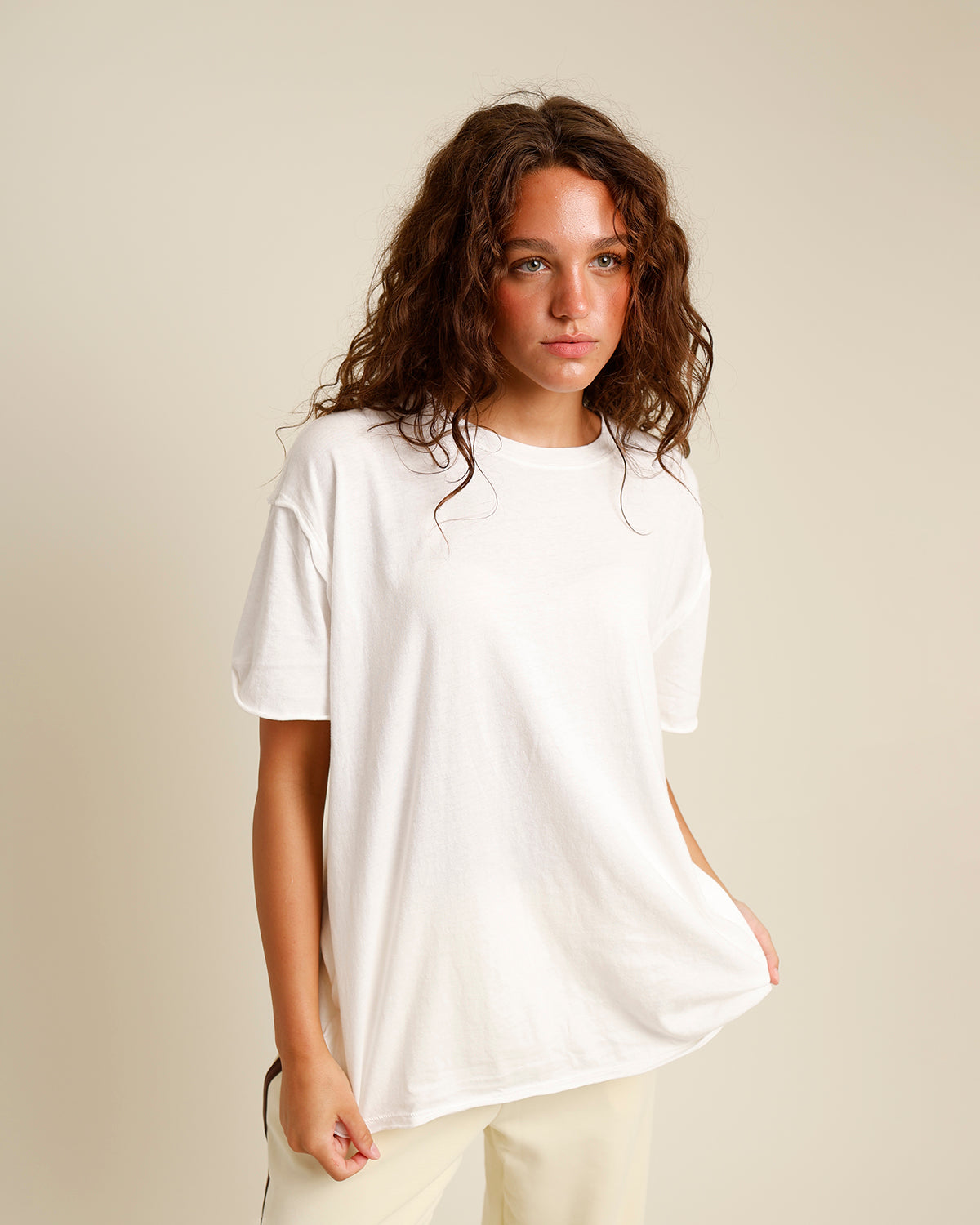 FREE PEOPLE PERFECT OVERSIZED TEE