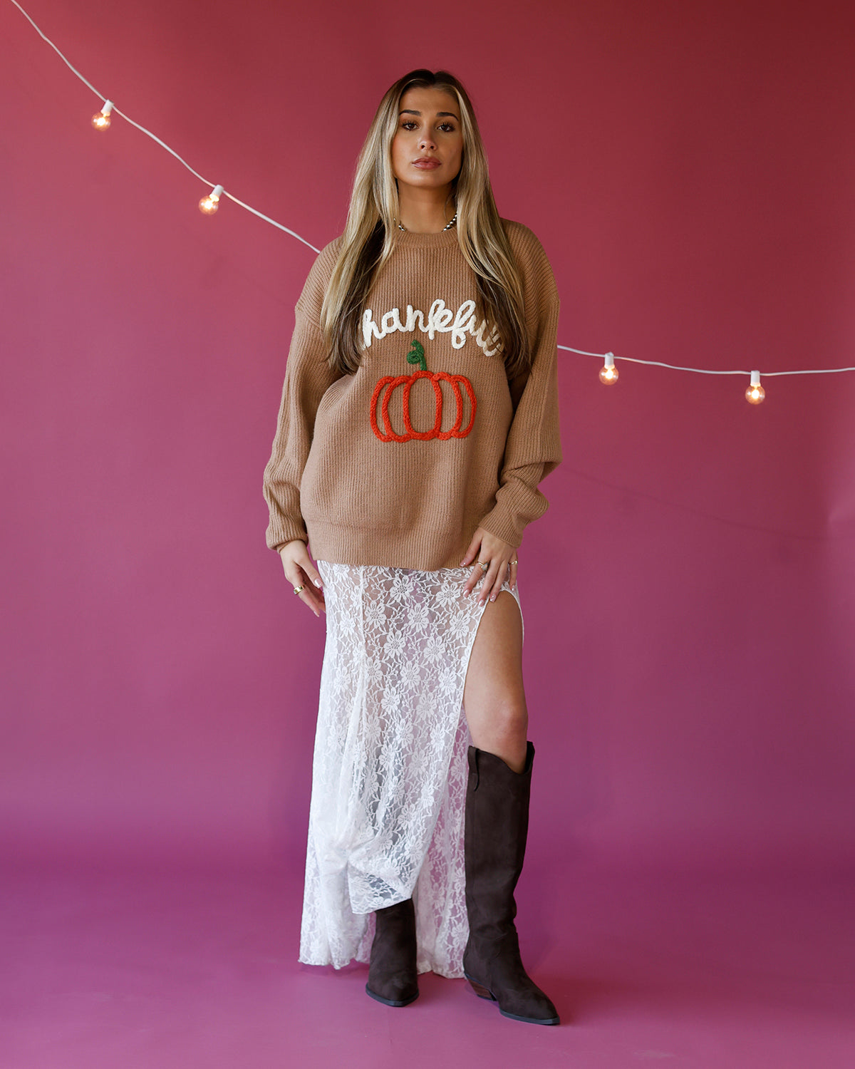FALLIN' THANKFUL SWEATER