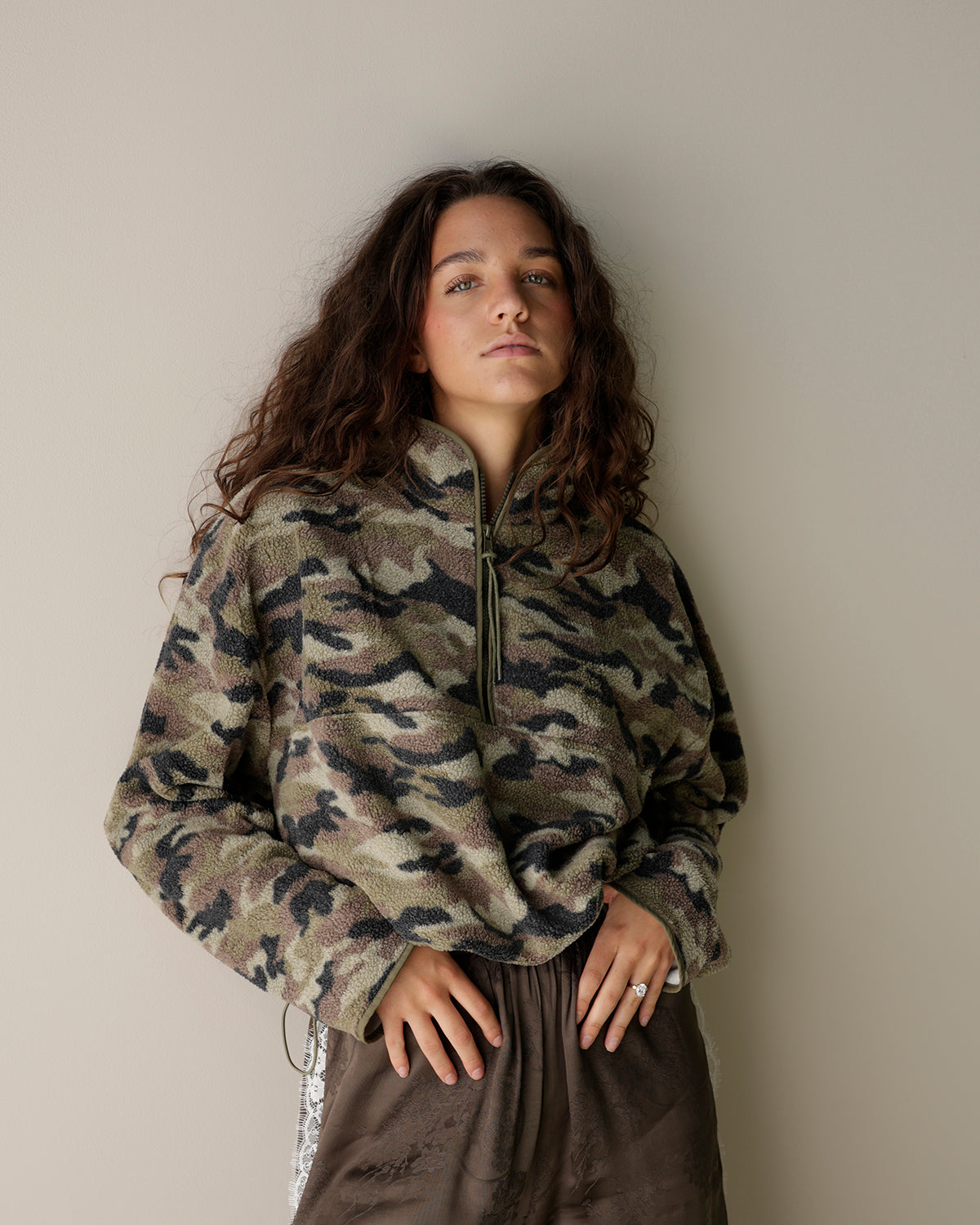 CAMO CRAZE FLEECE ZIP UP JACKET