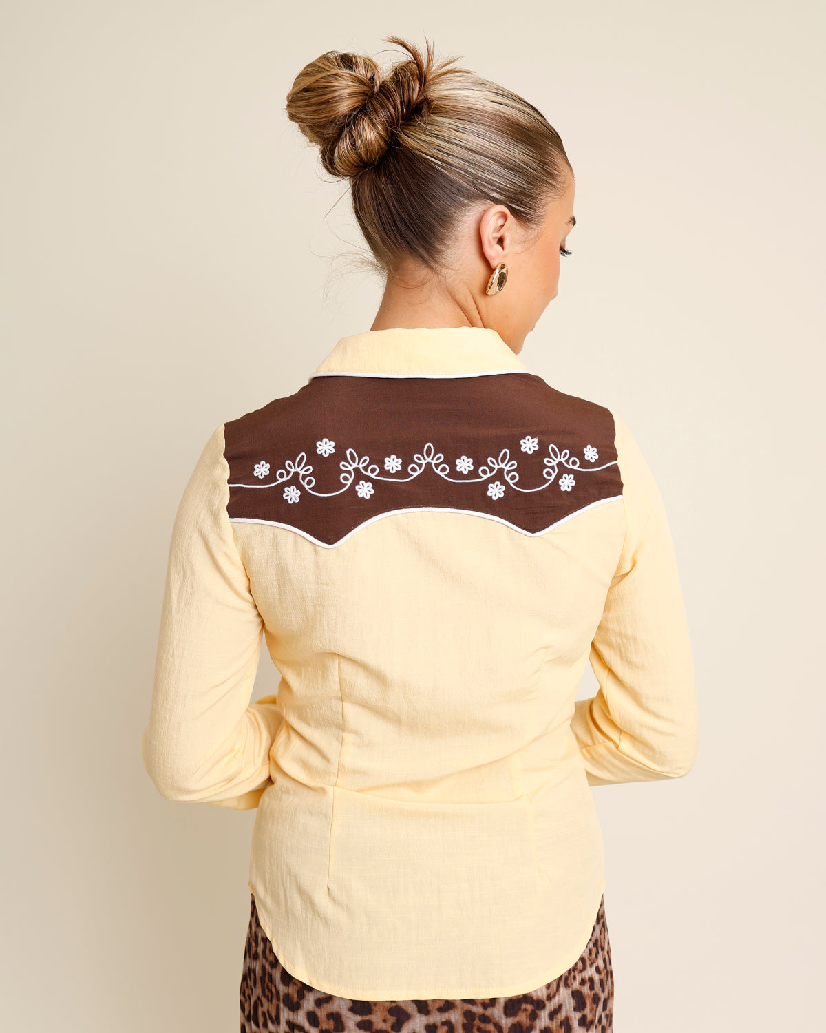 BUTTERSCOTCH RODEO BUTTON UP