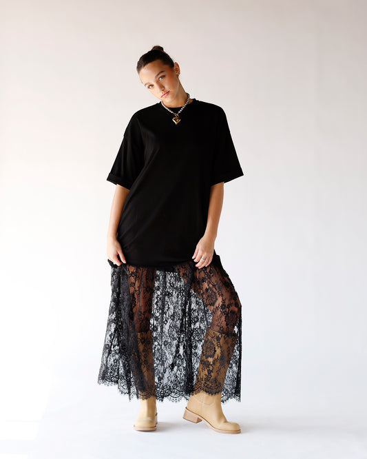 lace dress skirt date night girls night outfit inso tee shirt dress