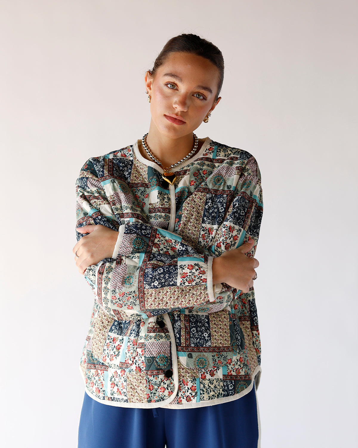 QUILTED FLORAL JACKET