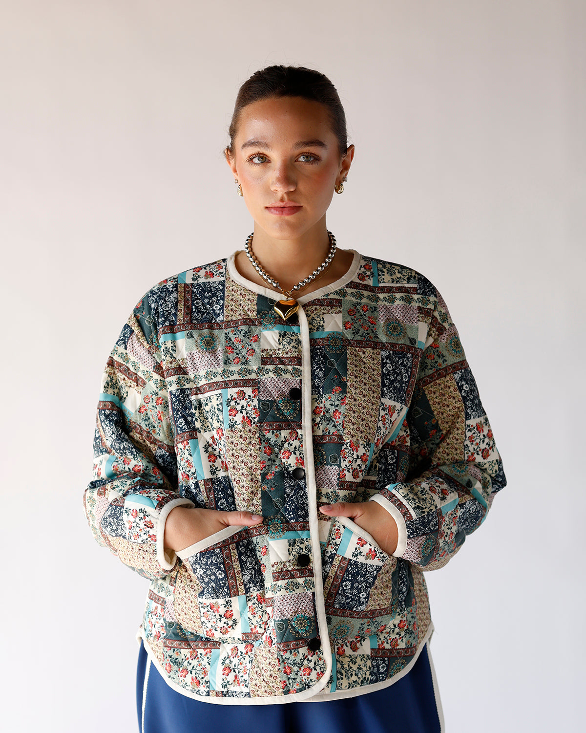QUILTED FLORAL JACKET
