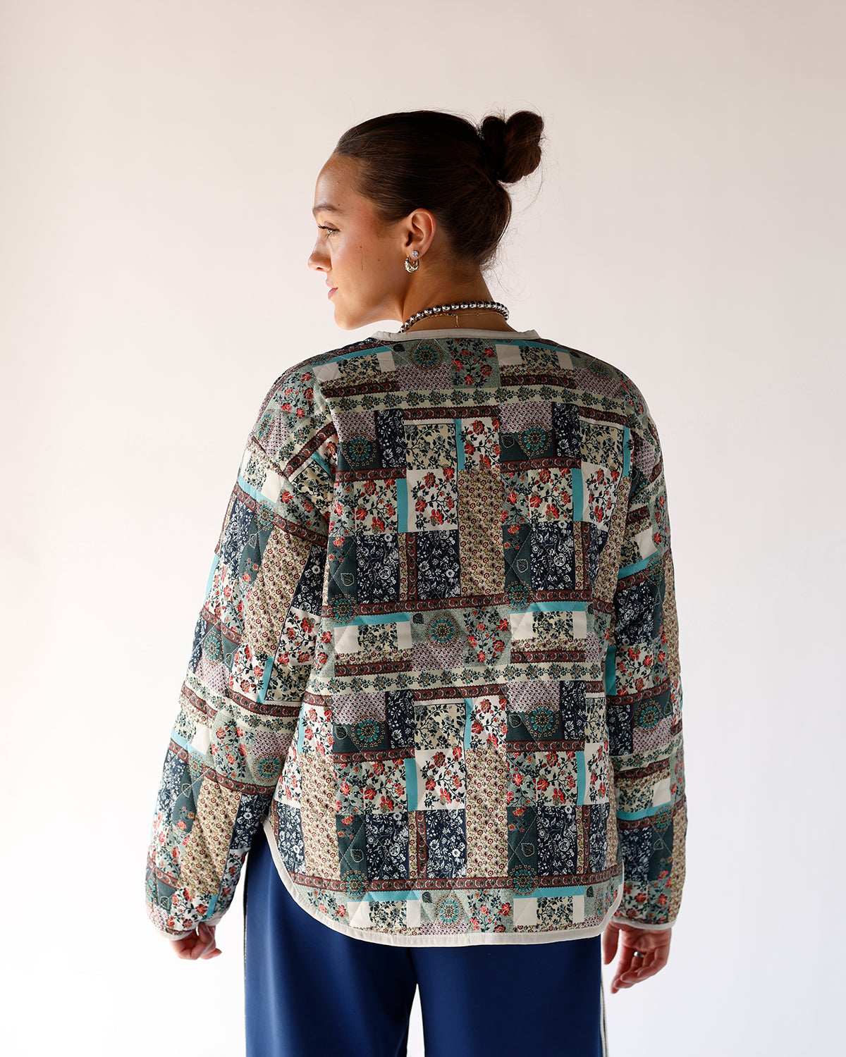 QUILTED FLORAL JACKET