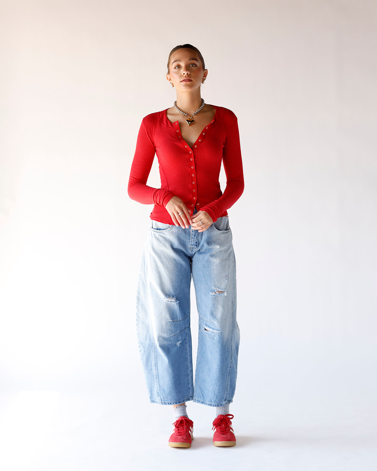 FREE PEOPLE GOING PLACES CARDI X CHERRY CRUSH