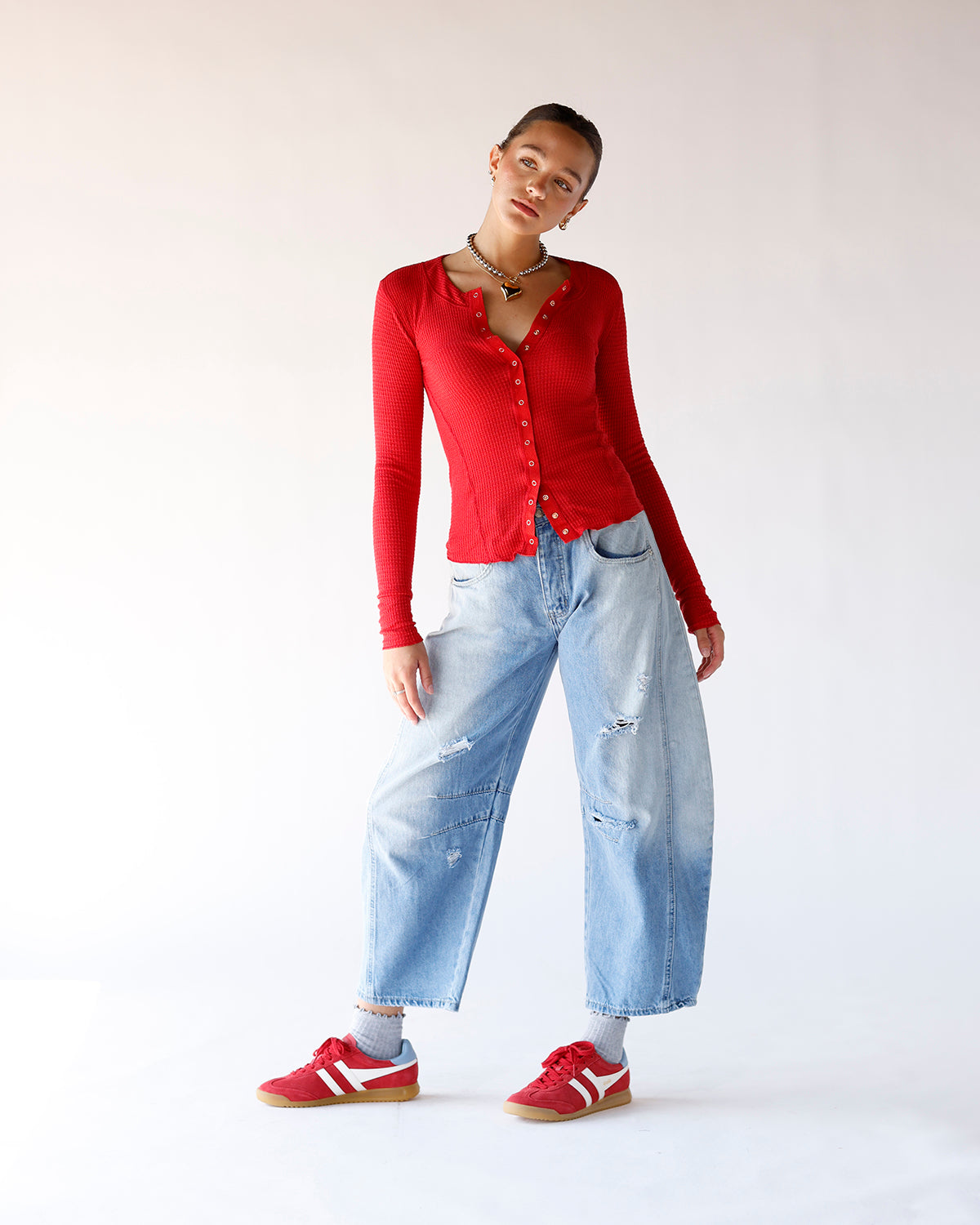 FREE PEOPLE GOING PLACES CARDI X CHERRY CRUSH