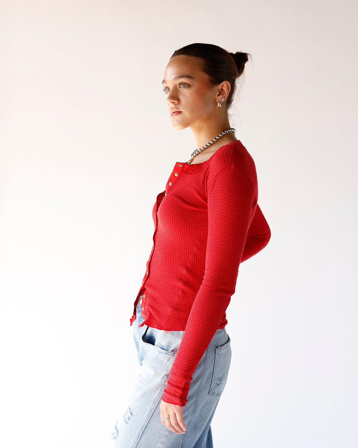 FREE PEOPLE GOING PLACES CARDI X CHERRY CRUSH