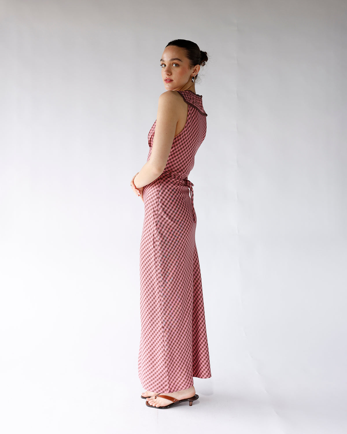 ROSIE GINGHAM MAXI DRESS