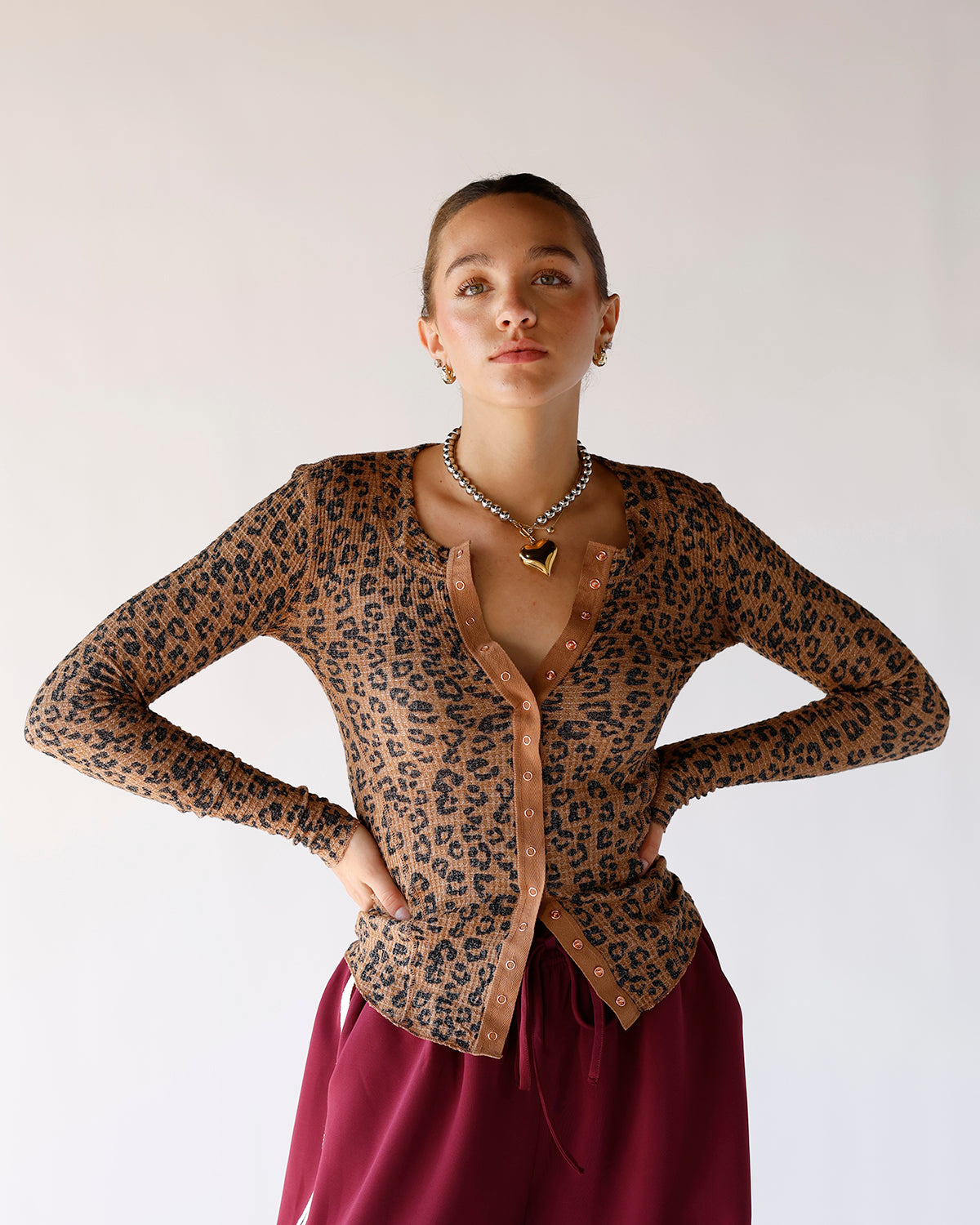 FREE PEOPLE GOING PLACES PRINTED CARDI X NATURAL COMBO
