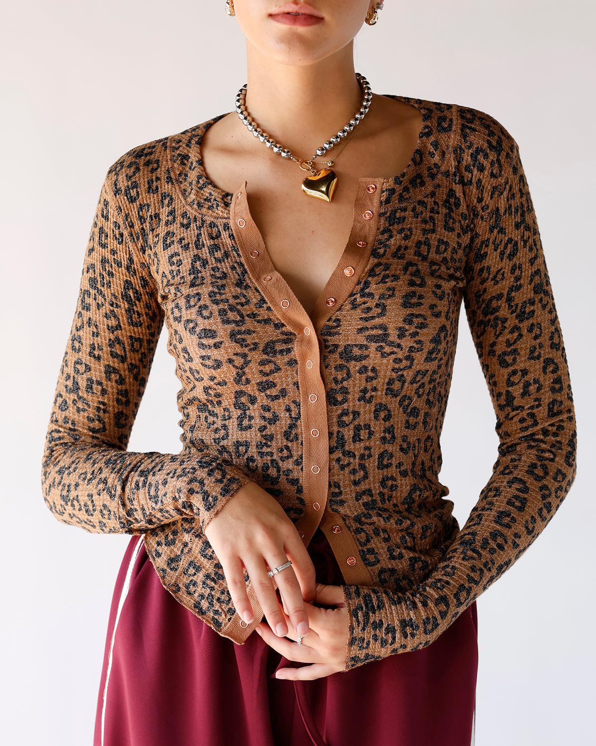 FREE PEOPLE GOING PLACES PRINTED CARDI X NATURAL COMBO