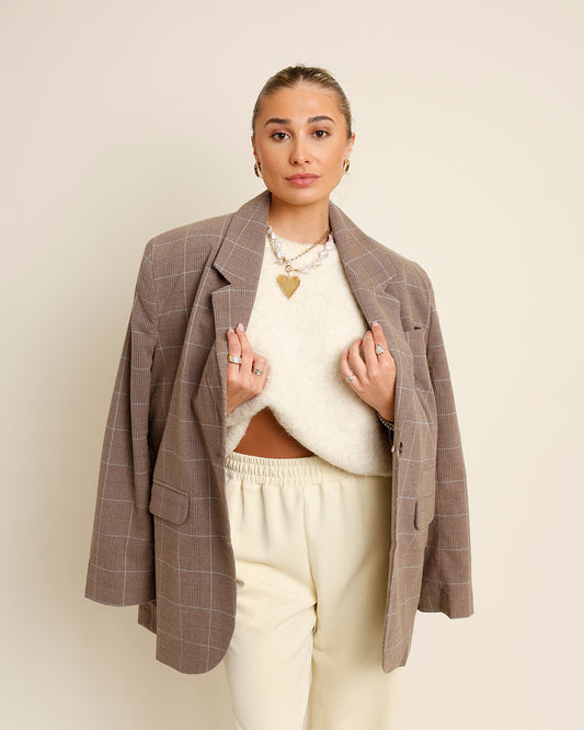 Free people plaid blazer