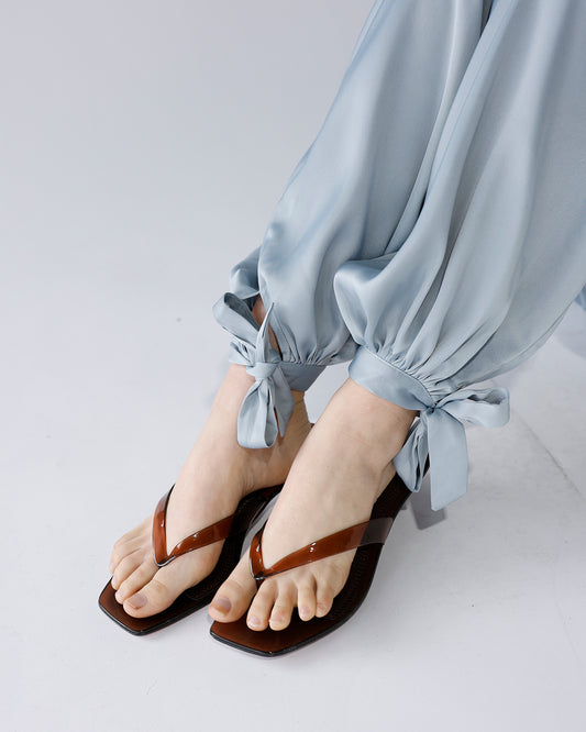 brown clear jelly kitten heel sandal coconuts by matisse the margo sandal kitten heel