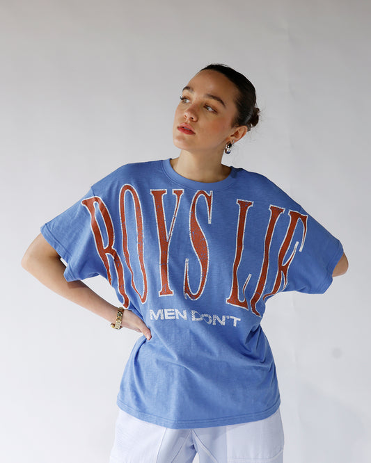 boys lie blue and red graphic tee womenās graphic short sleeve tee
