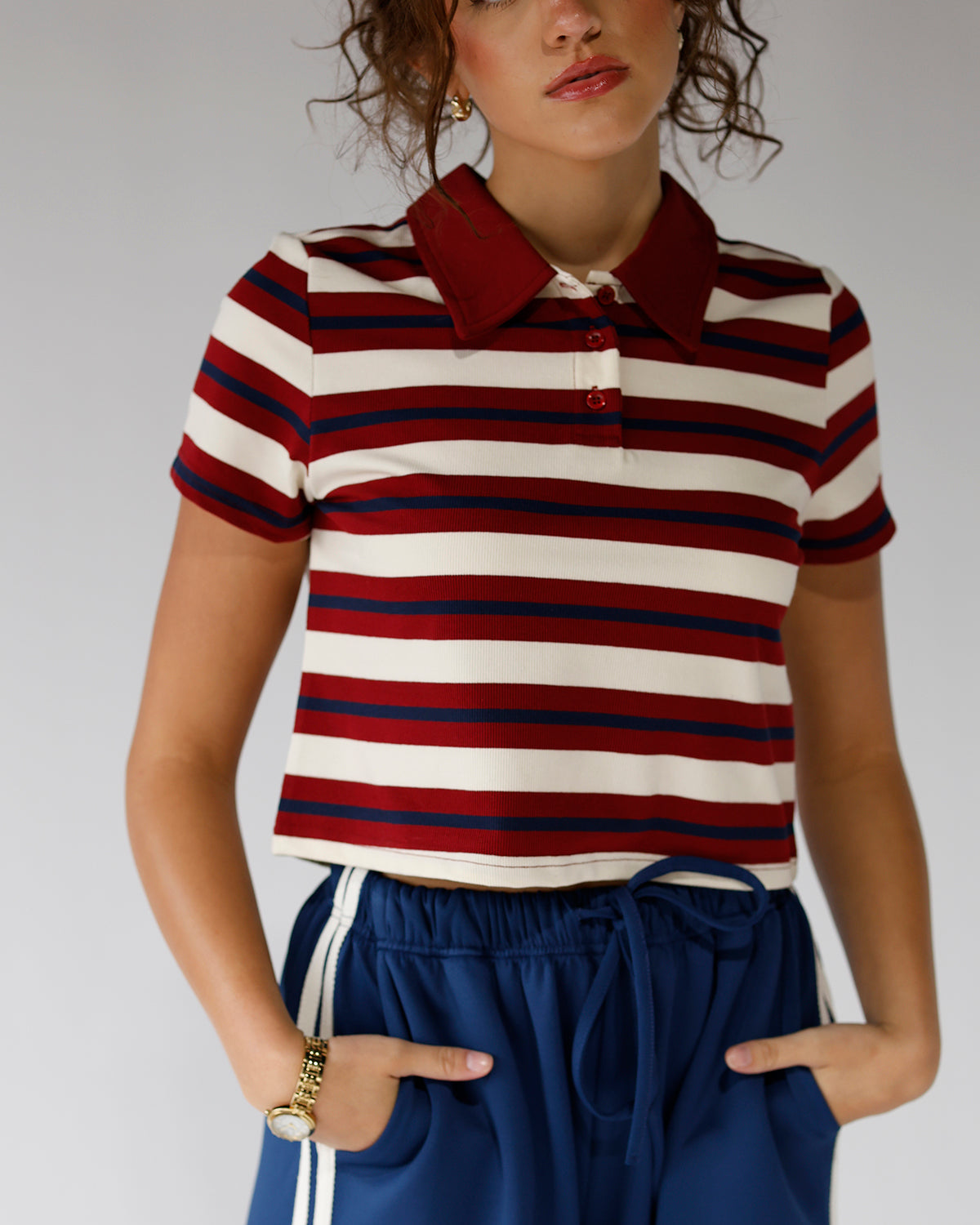RORY CROPPED RUGBY TEE
